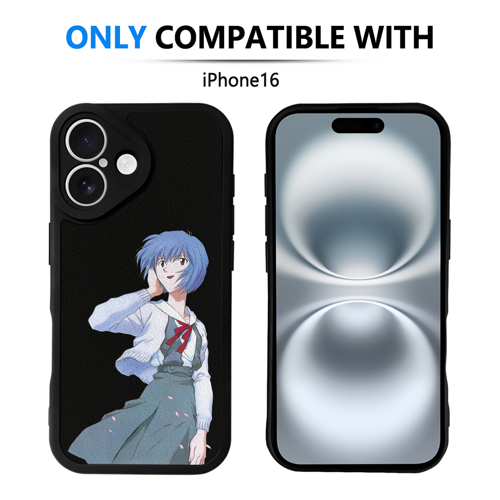 （画像用） EVA 新世紀エヴァンゲリオン 【iPhone 16シリーズ対応】シリコンスマホケース（レザー調） 材質：シリコン
